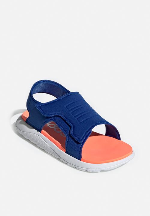adidas Originals - Comfort sandals - blue & coral 