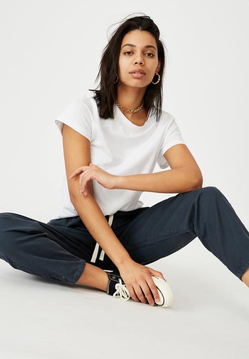 Cotton On - Everyday pant - washed navy