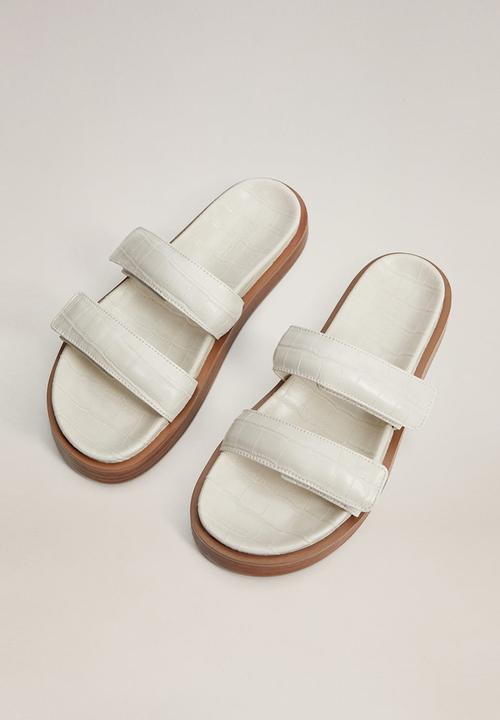 MANGO - Puff sandal - light beige