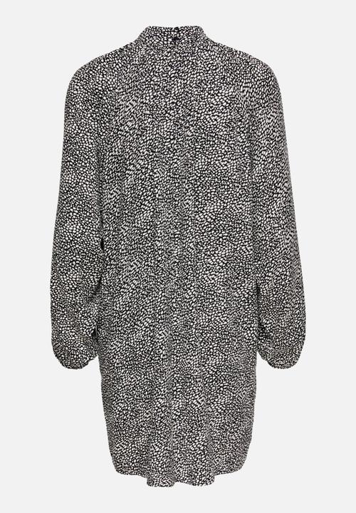Jacqueline de Yong - Pearl shirt dress- black & white