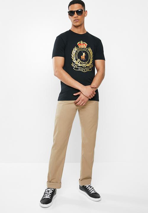 POLO - Julias big crest crew neck tee - black