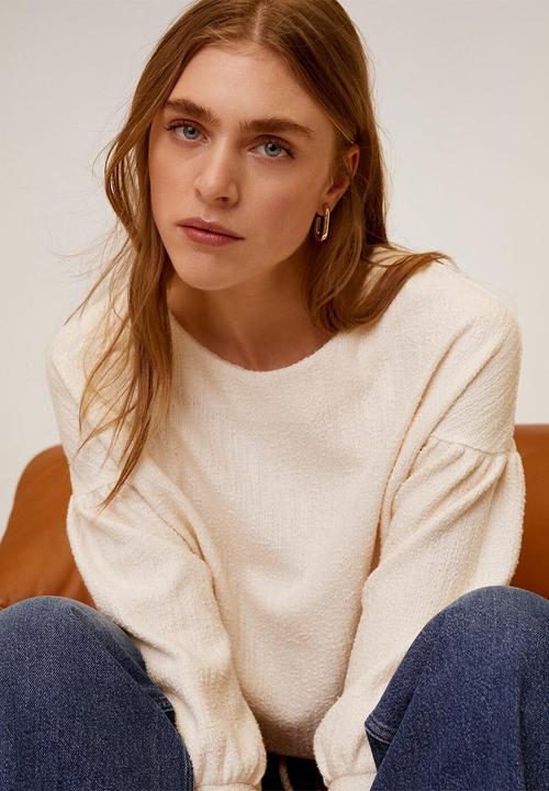 MANGO - Rusi sweatshirt - cream 