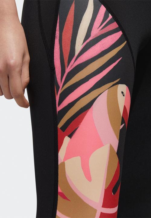 adidas Originals - Farm rio feel brilliant tights - black & pink