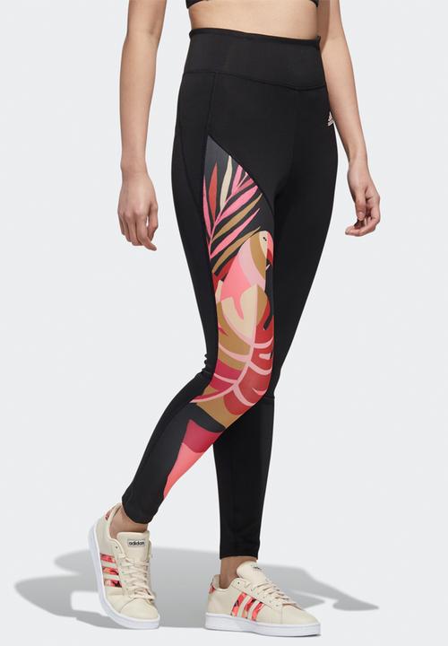 adidas Originals - Farm rio feel brilliant tights - black & pink