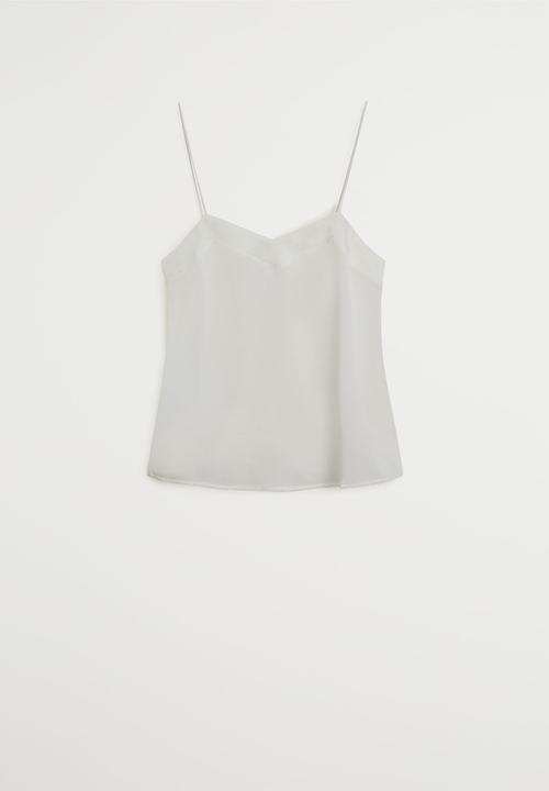 MANGO - Cumin top - white 