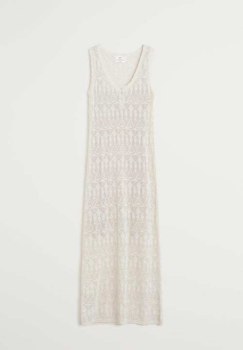 MANGO - Gordon dress - cream 