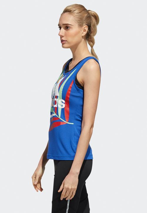 adidas Originals - Farm rio tank top - blue & white