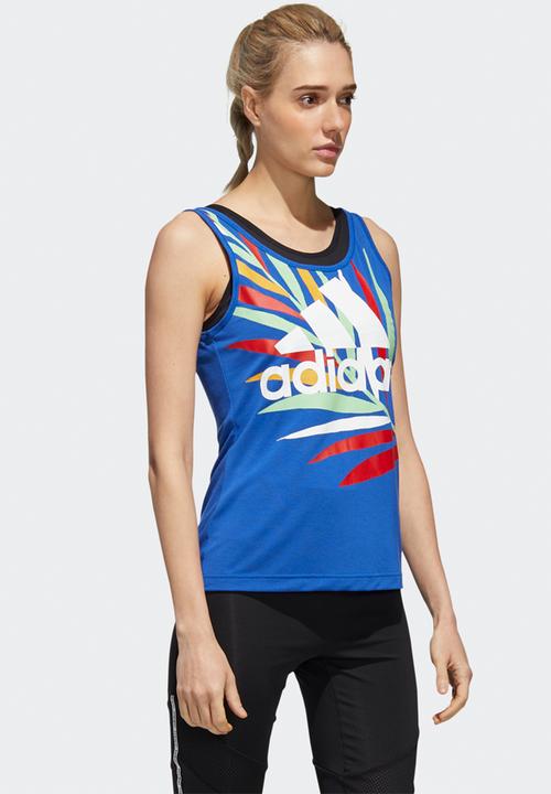 adidas Originals - Farm rio tank top - blue & white