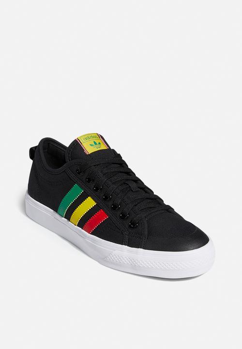 adidas Originals - Nizza shoes - core black / scarlet/ green