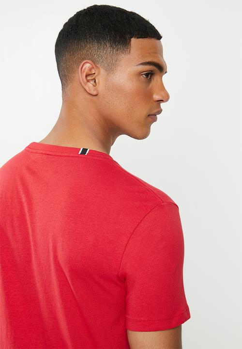 Replay - Red logo tee - red