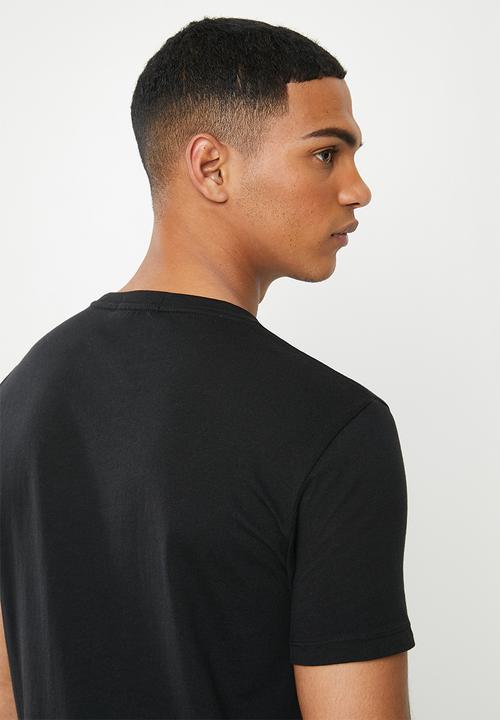 Replay - Black orange printed tee - black & orange