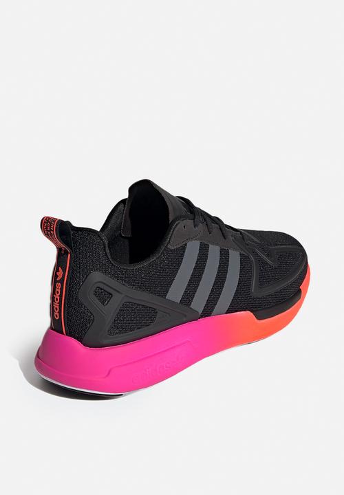 adidas Originals - ZX 2K Flux - core black / grey six / shock pink