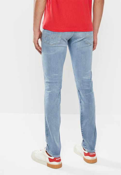 Replay - Slim hyperflex stonewash denim - blue