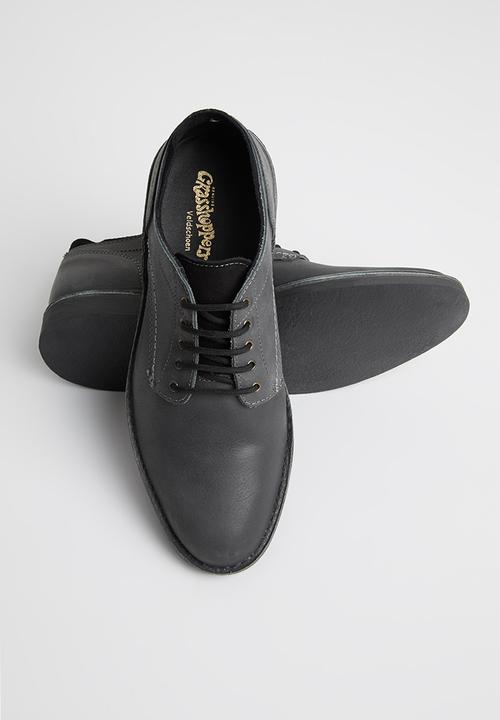 Grasshoppers - Tommy leather shoe - charcoal
