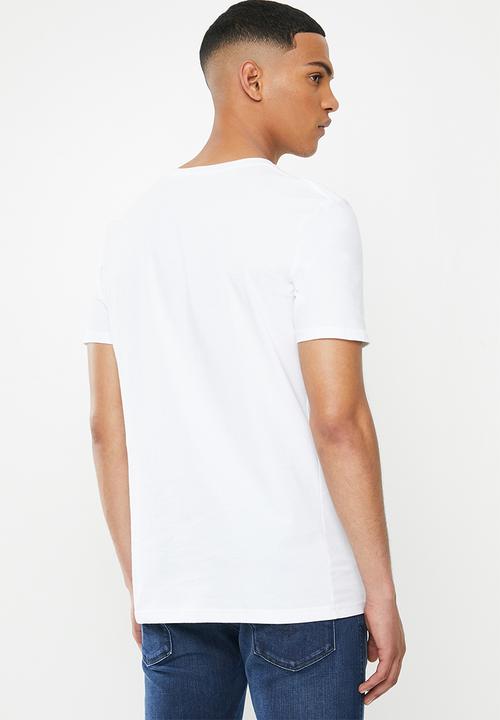 Original Penguin - Stripey box stamp - white