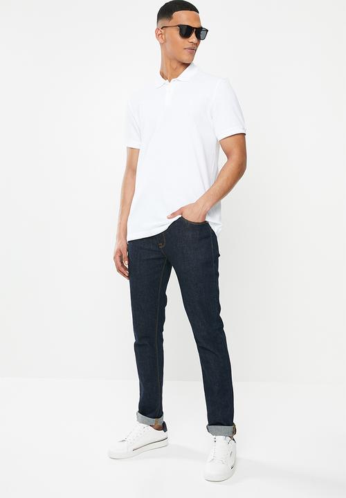 Original Penguin - Raised rib polo - white
