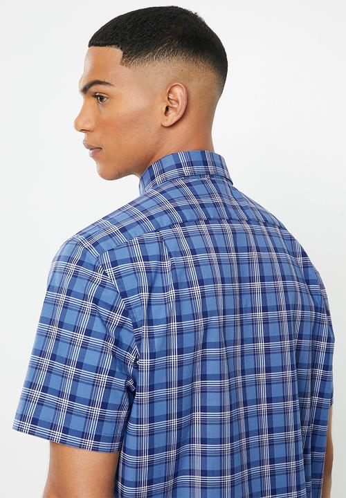 Nautica - Delft print shirt - blue & white