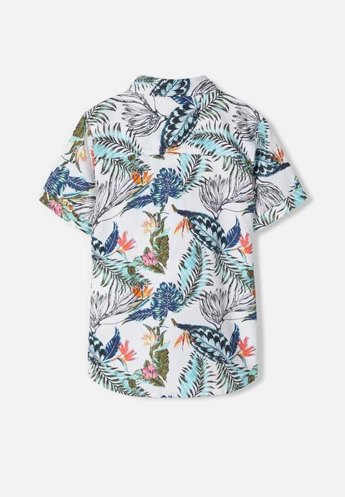 Name It - Hornbill short sleeve shirt - bright white