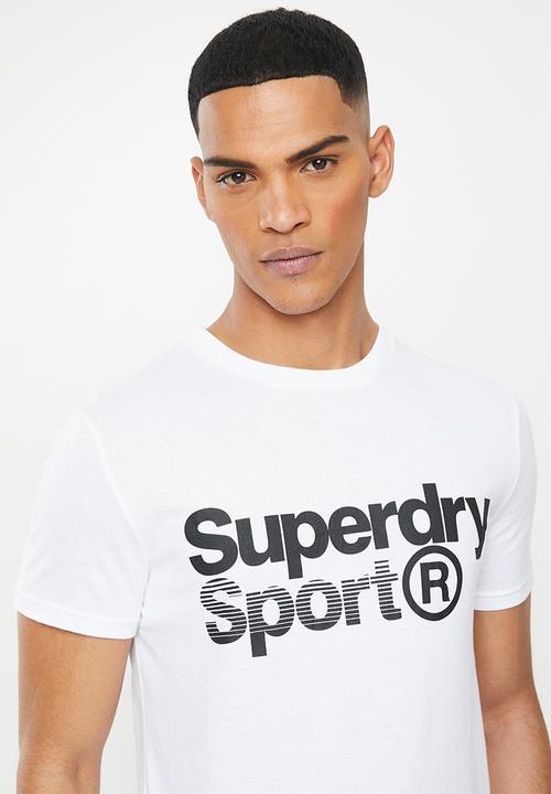 Superdry. - Core sport graphic tee - white