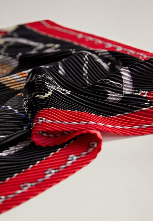MANGO - Neck scarf cadena - red