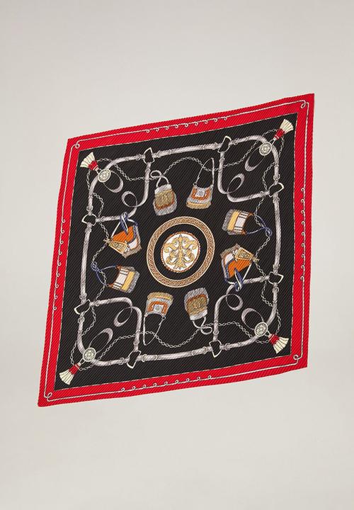 MANGO - Neck scarf cadena - red