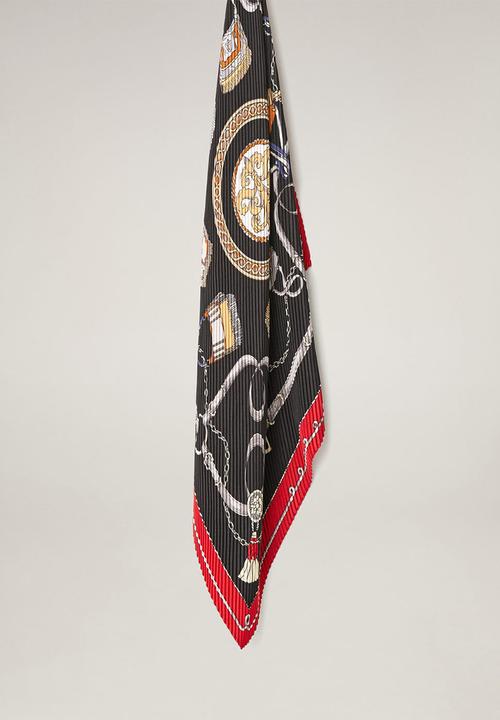 MANGO - Neck scarf cadena - red