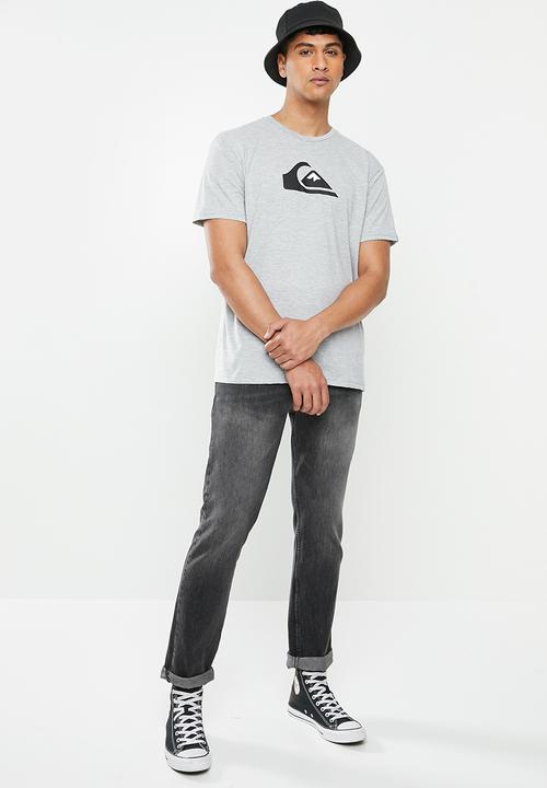 Quiksilver - Comp logo short sleeve tee - grey 