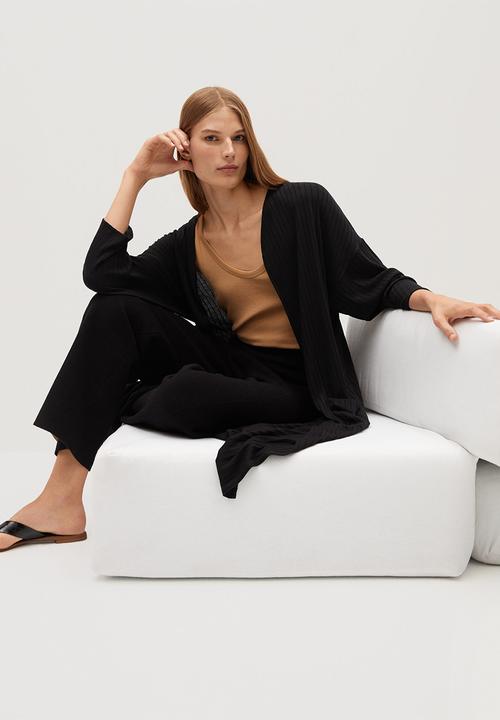 MANGO - Cardigan azalee - black