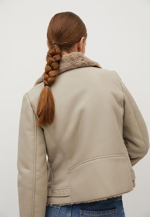 MANGO - Jacket cadi - light pastel grey