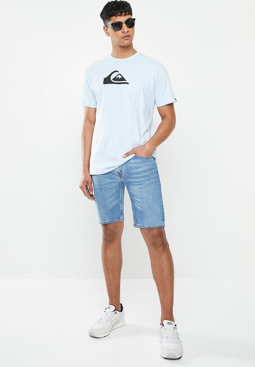 Quiksilver - Comp logo short sleeve tee - blue