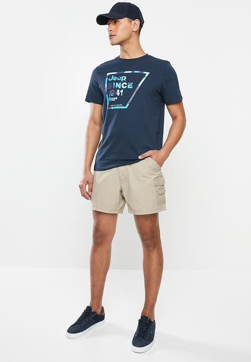 JEEP - Hardwearing fixed wb mountain man shorts - beige