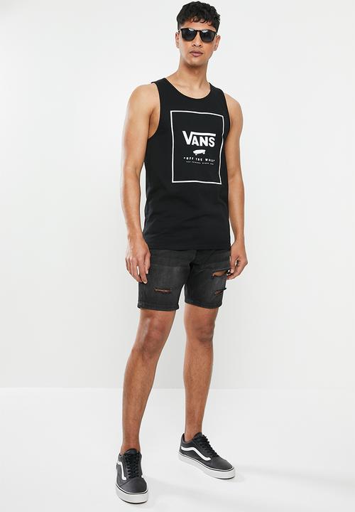 Vans - Print box tank - black & white
