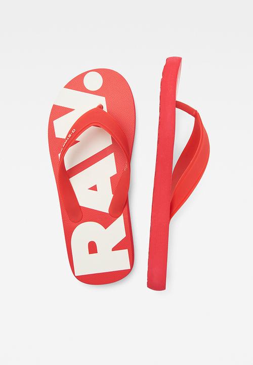 G-STAR - Dend slipper - red & white
