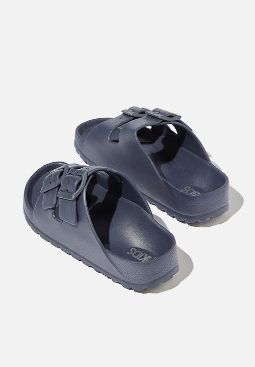 Cotton On - Twin strap slide - navy blaze