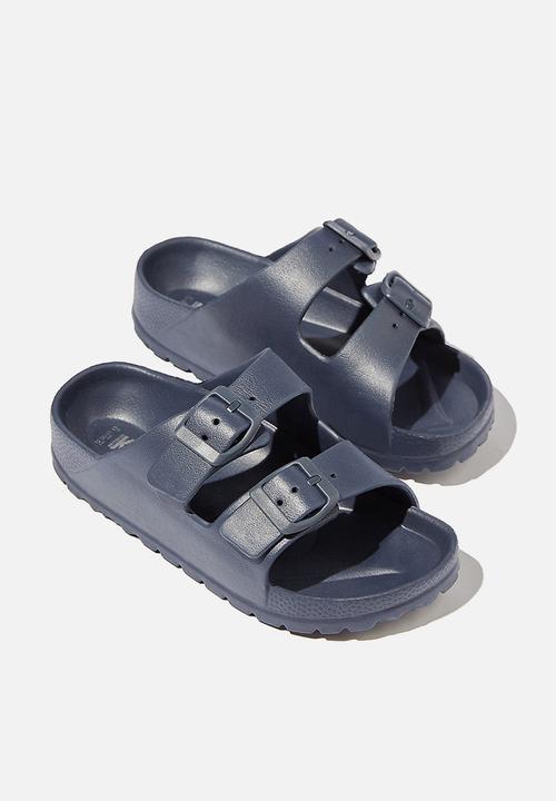 Cotton On - Twin strap slide - navy blaze