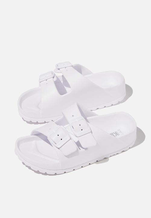 Cotton On - Twin strap slide - matte white