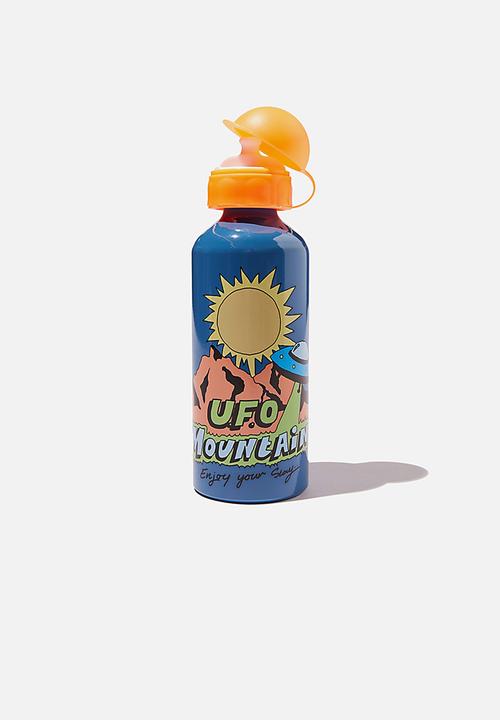 Cotton On - Aluminium drink bottle - ufo mountain