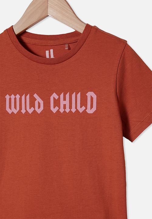 Cotton On - Penelope short sleeve tee - roasted almond & wild child