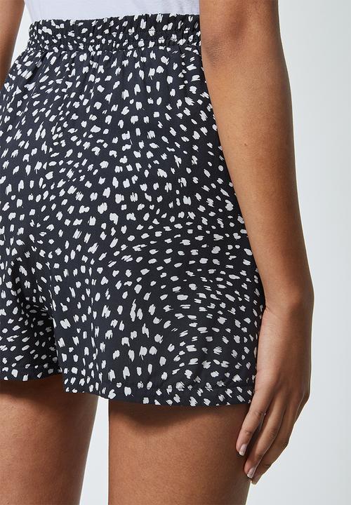Superbalist - Pull on shorts - black & white