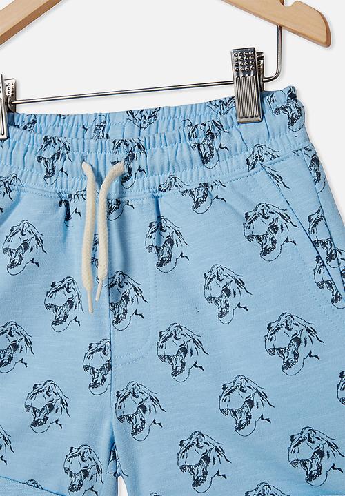 Cotton On - Henry slouch short 60/40 - sky haze/t rex