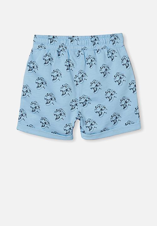 Cotton On - Henry slouch short 60/40 - sky haze/t rex