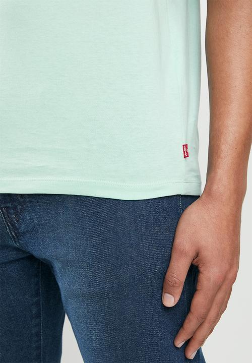 Levi’s® - Short sleeve graphic brand 75 T-shirt - light blue 