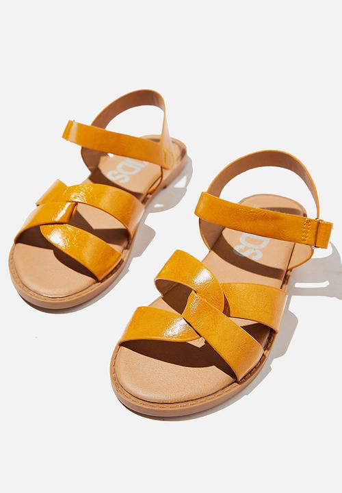 Cotton On - Fisherman weave sandal - honey gold