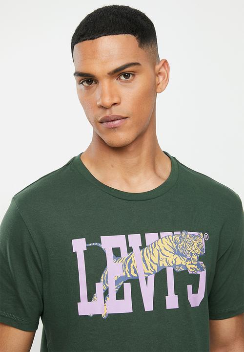 Levi’s® - Graphic crewneck bi poster tee - python green