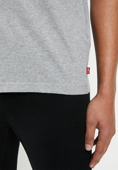 Levi’s® - Short sleeve relaxed fit linear logo tee - grey