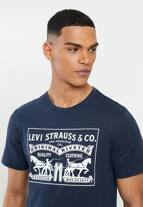 Levi’s® - Two horse graphic box tee - dress blues