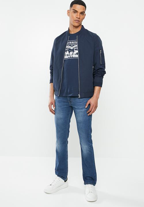 Levi’s® - Two horse graphic box tee - dress blues