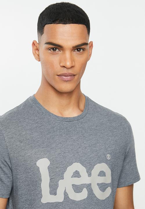 Lee  - Classic logo tee - dark grey