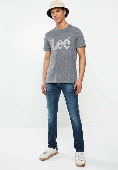 Lee  - Classic logo tee - dark grey