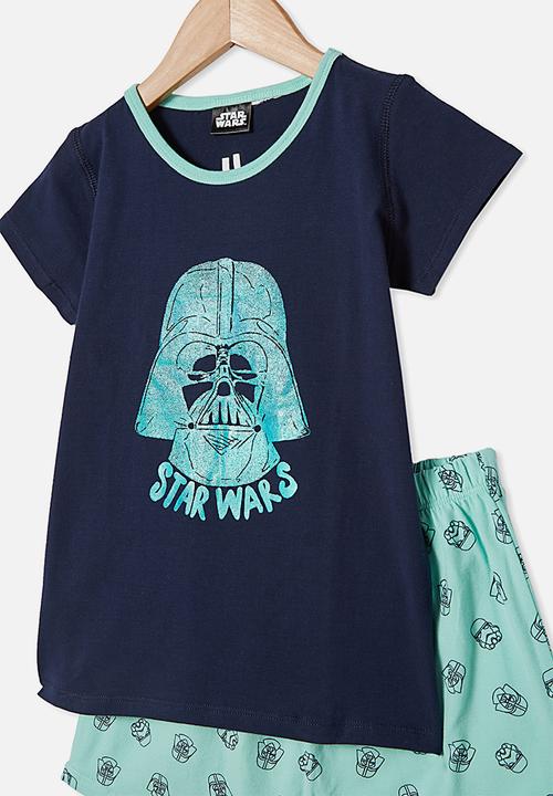 Cotton On - Hudson short sleeve pyjama set - mint breeze